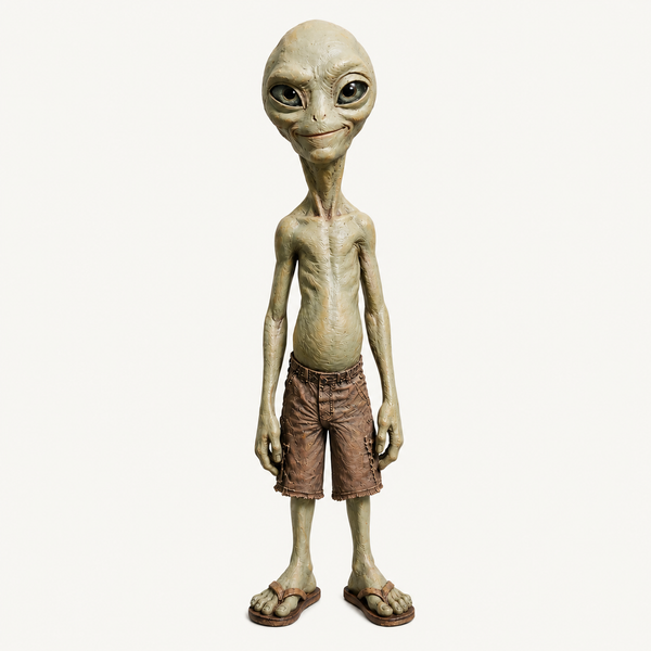 Figura Paul Alien Única — Coleccionable Pintado a Mano de la Película