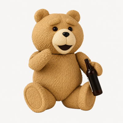Figura Oso Ted Única — Pieza Icónica de la Película Ted